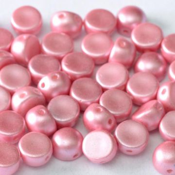 2-Hole Cabochon 02010-25008 Alabaster Pastel Pink