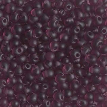 Miyuki Drop 3.4mm 0153F Matte Transparent Dark Amethystg