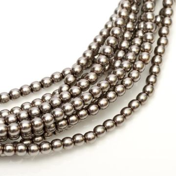 Glass Pearl 2mm Latte