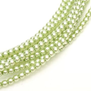 Glass Pearl 2mm Creme Mint