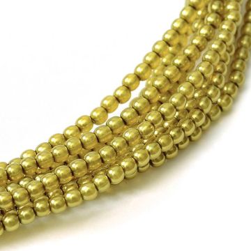 Glass Pearl 2mm Amber