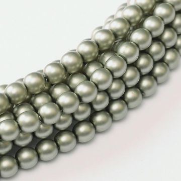 Glass Pearl 2mm Powder Green