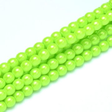 Glass Pearl 2mm Chartreuse