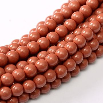 Glass Pearl 2mm Light Cranberry