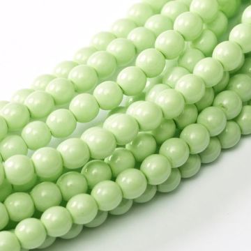 Glass Pearl 2mm Light Spring Green