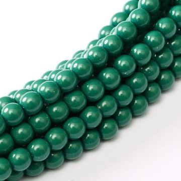 Glass Pearl 2mm Green Jade
