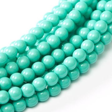 Glass Pearl 2mm Turquoise Blue