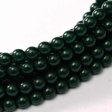Glass Pearl 2mm Dark Green