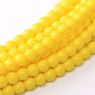 Glass Pearl 2mm Yellow Squash