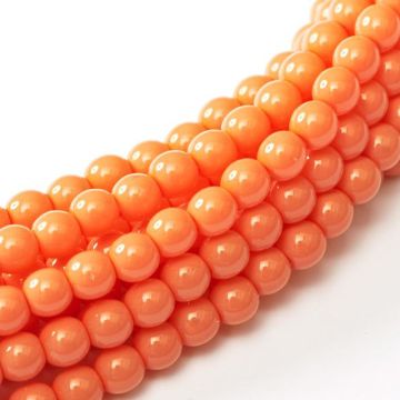 Glass Pearl 2mm Peach Coral