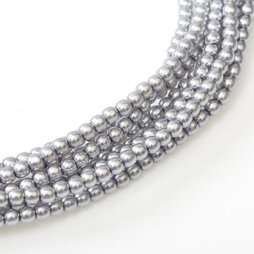 Glass Pearl 2mm Light Grey