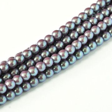 Glass Pearl 3mm Plum