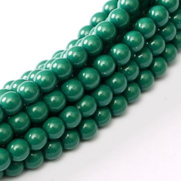 Glass Pearl 3mm Green Jade