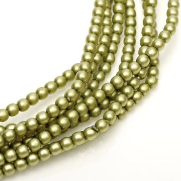 Glass Pearl 3mm Spring Bud Satin