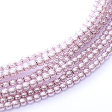 Glass Pearl 4mm Antique Pink