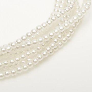 Glass Pearl 4mm Pale White