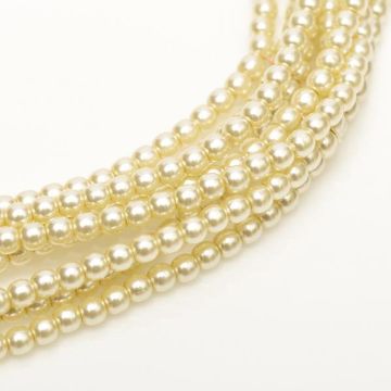 Glass Pearl 6mm Old Lace