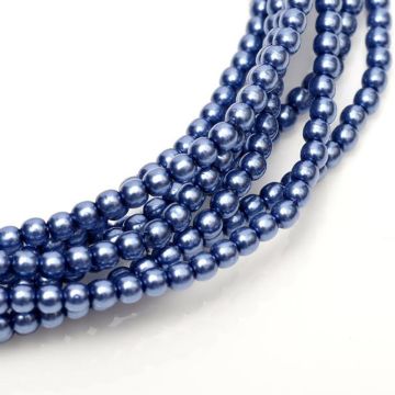 Glass Pearl 6mm Persian Blue
