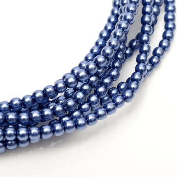 Glass Pearl 8mm Persian Blue