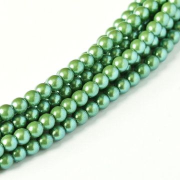 Glass Pearl 8mm Evergreen