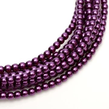 Glass Pearl 8mm Purple